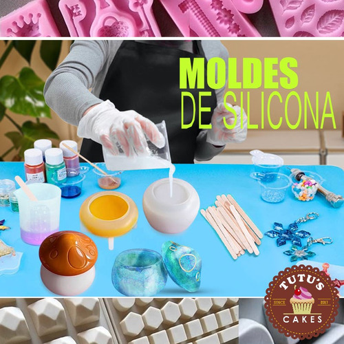 Molde Silicona Contenedor Porta Vela Redondo Para Resina Color Transparente