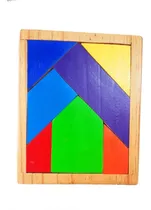 Comprar Tangram Madera Maciza  Juego De Ingenio Madera Didácti