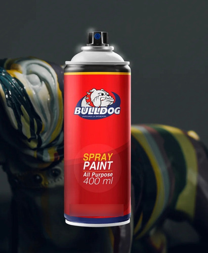 Pintura Bulldog En Spray Alta Temperatura Negro 400ml