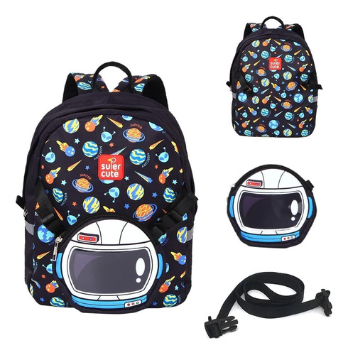 Supercute Car Mochila Niños Pequeños, Juego Mochila 2 1 Y