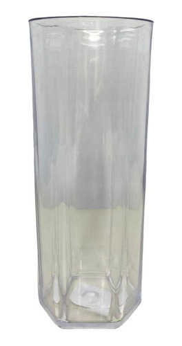 Copo De Acrilico Long Drink 350ml Liso Transparente Arqplast