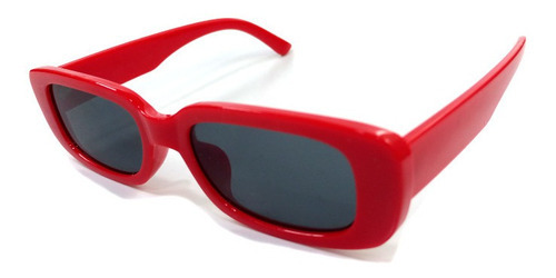 Óculos De Sol Retrô Futura Lente Preto Blogueira Moda Uv400 Cor Preto Desenho Vermelho