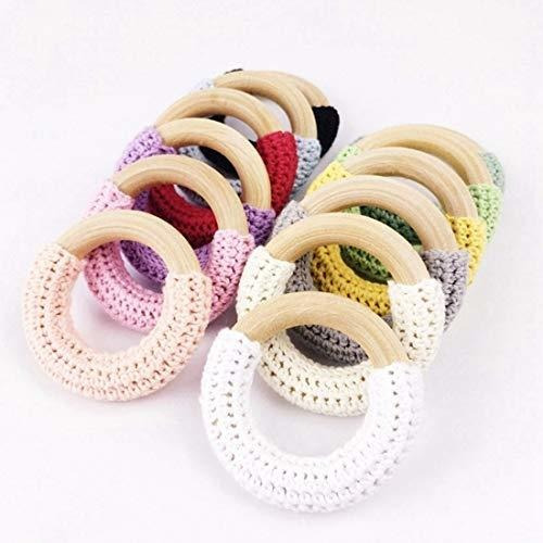 Anillos De Madera Natural Yolyoo 60 Piezas Para Manualidades