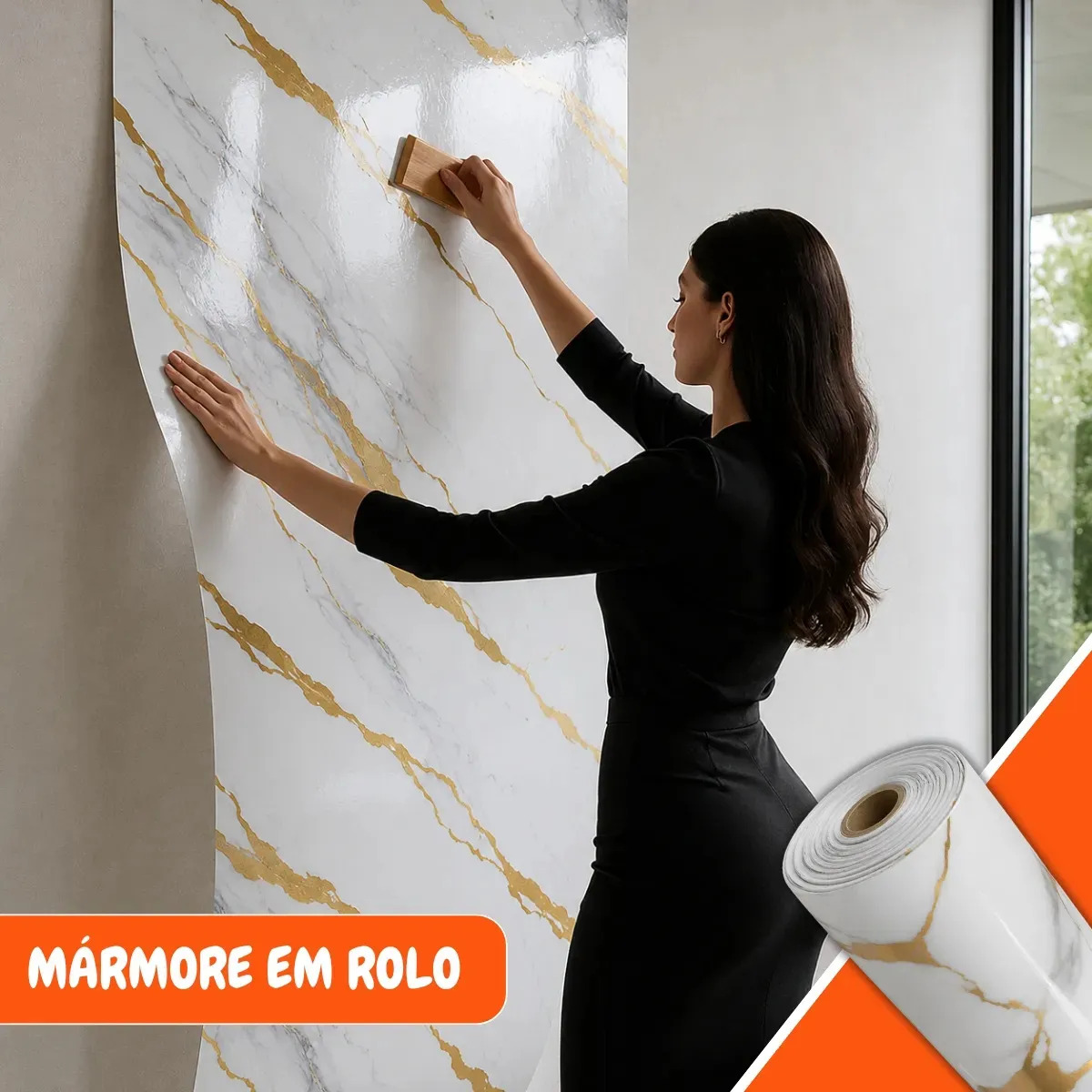 Placa Adesivo Autocolante 3d Mármore Em Rolo Lavável Impermeável Revestimento Parede Decorativo Mix Home Center Cor Mármore 08