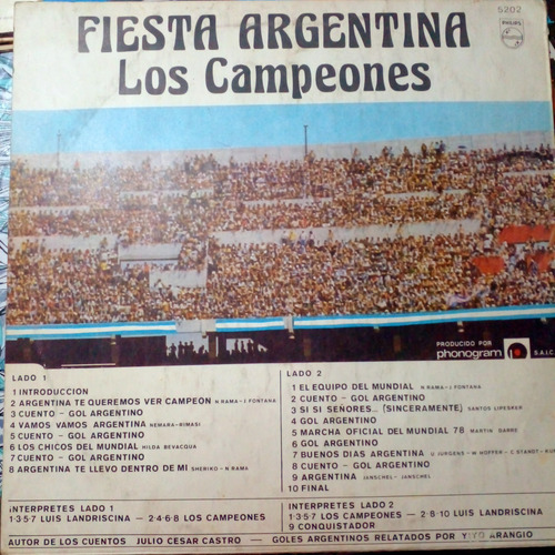 Lote 3 Vinilos Mundial 78 Impecables Edición Limitada
