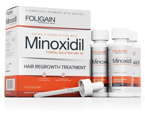 Men's Foligain Minoxidil 5% Formula Original 3 Meses