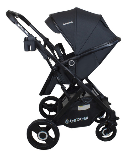 Coche Cuna Paseo Vox Negro Bebesit