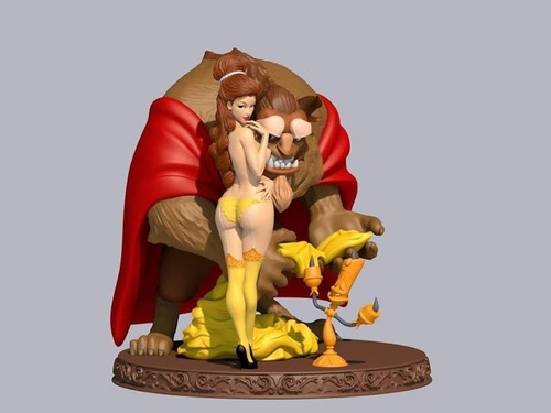 Archivo Stl Impresión 3d - Beauty And The Beast + Nsfw Onicr