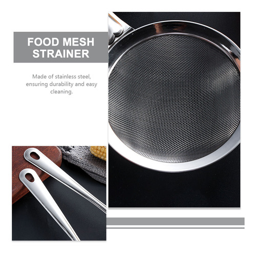 Colador De Malla Fina De Acero Inoxidable, Malla De Cocina