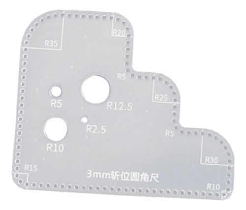 Plantilla De Corte De Acrílico De Cuero Reglas De 3 Mm