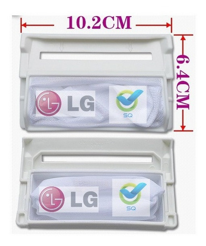Pack X 2 Filtros Atrapamotas Lavadoras LG Grandes