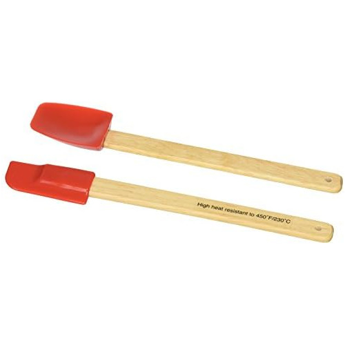 - 3000r  2-piece Mini Spatula Set, Red