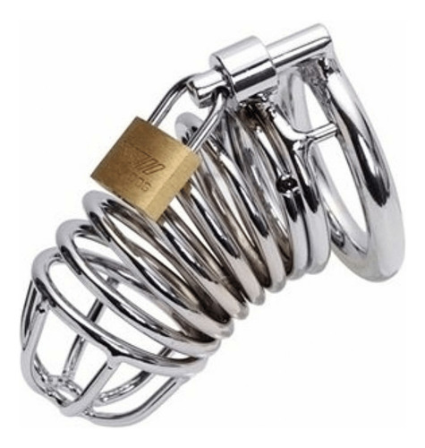 Correa de metal de acero inoxidable con correa para pene, Bdsm, para hombre