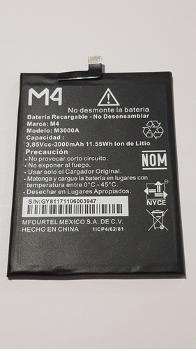 Bateria M4 Ss4458 Ss4453 M3000a Original
