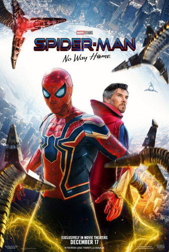 Spiderman Dr Strange No Way Home Póster Oficial Cine Marvel