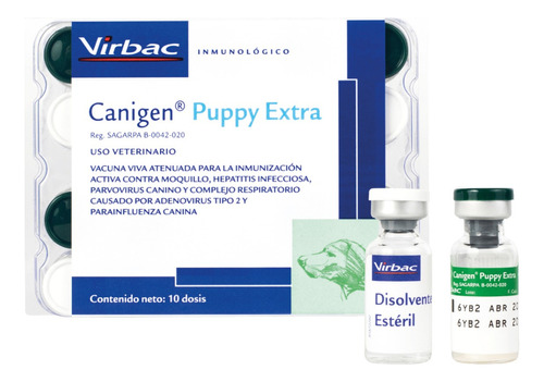 Suplemento Perro Vacuna Biologico Canigen Mha2 Puppy Extra 