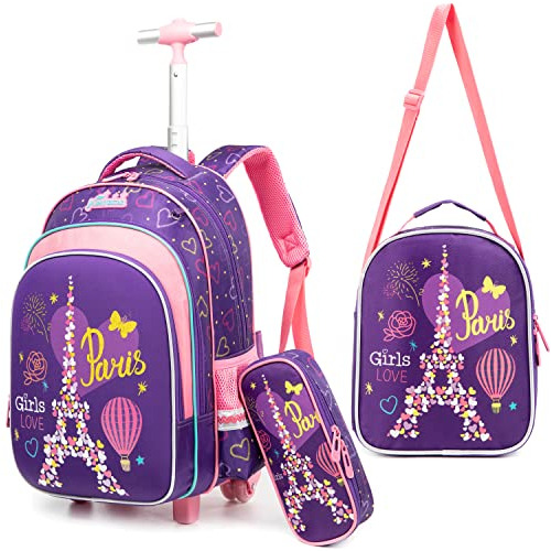 Jsmniai Niños Rolling Mochilas Set Boys Mochila Con Fglj7