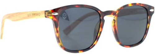 Gafas De Sol Modernas Tortuga Con Cómodas Patas De Madera, M