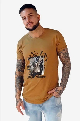 Remera Barret Habano Hombre Tascani