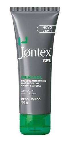 Gel Lubrificante Íntimo Jontex 3 Em 1 Menthol 50g - Jontex