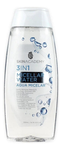 Agua Micelar 3 En 1 Todo Tipo De Piel Skin Academy 200 Ml