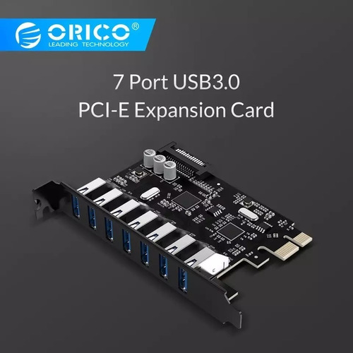 Orico Superspeed Usb3.0 7 Port Pci-e Express Card Pvu3-7u