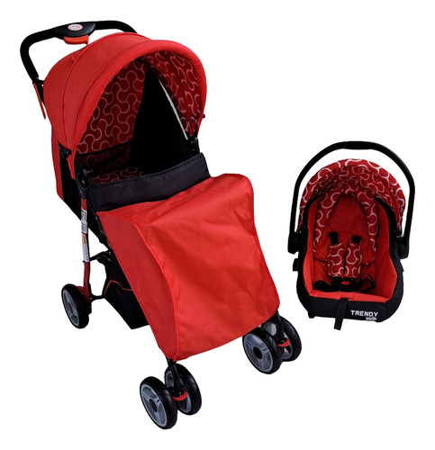 Carriola Con Portabebé 4 En 1 Travel System Trendy Kids Maxy