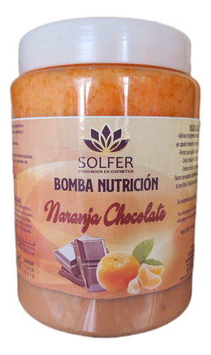 Bomba De Nutrición Capilar Orgánic&vegan Naranja Chocolate 