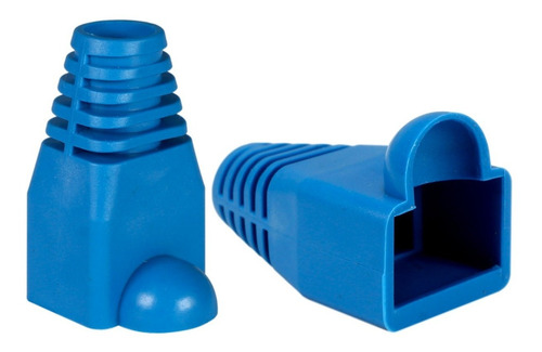 100 Pz Bota Capuchón Protector Azul Para Plug Rj45 Color Azul marino