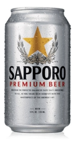 Cerveza Sapporo Japones 355ml Importado De Canada 