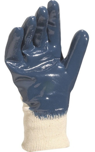 Guantes De Nitrito Y Tela Delta Plus Por 3 Unidades