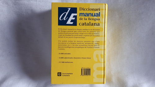 Imagen 3 de 9 de Diccionari Manual De La Llengua Catalana Enciclop Catalana
