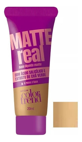 Base de maquiagem líquida Avon Color Trend Matte Real tom 320q - 25L