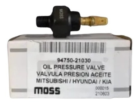 Valvula Presion De Aceite Mitsubishi  Hyundai Kia L300 