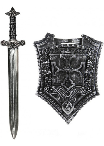 Escudo Y Espada Caballero Medieval Disfraz Halloween Cosplay