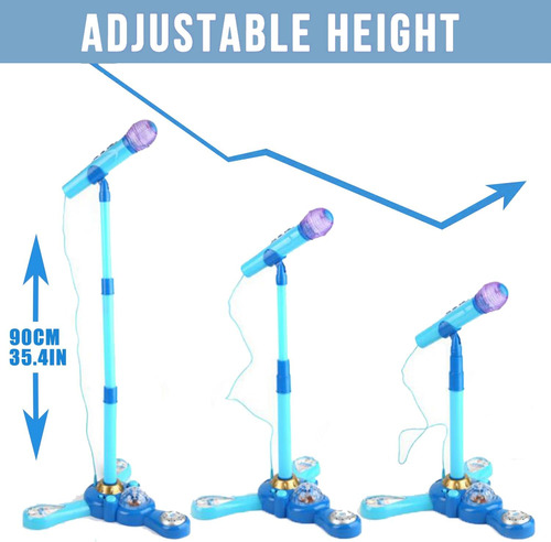 Máquina De Karaoke Para Niños Con Soporte, Micrófono Para Ni