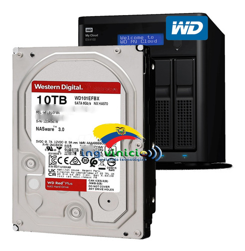 Disco Duro Western Digital 10tb Sata 3.5'' Storage Nas Red