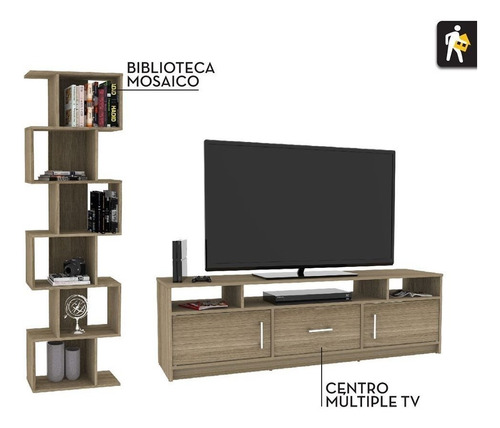 Mueble Centro Múltiple Tv 55 Casa Lista