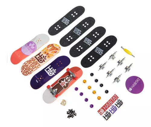 Skate Para Dedos - Pack Por 4 - Habitat - Tech Deck