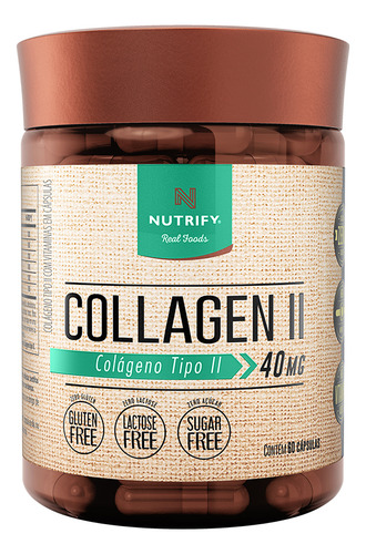 Collagen Ii Colágeno Tipo 2 Nutrify 60 Cápsulas.