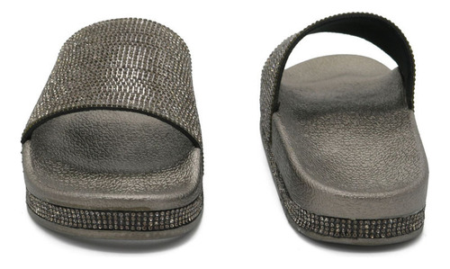 Zapatillas Estilo Diamantes De Imitación Y Sandalias De Suel