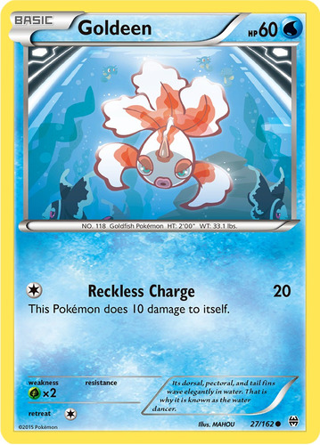 Cartas Pokemon Goldeen 27/162 Xy Breakthrough Bkt