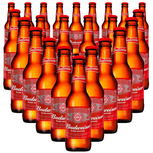 Cerveza Budweiser Rubia Porron 330ml X24 Unidades