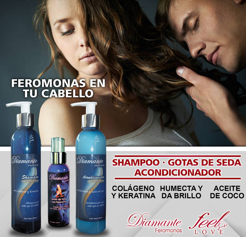 Shampoo Premium Con Feromonas Aceite Argan Y Keratina 250ml