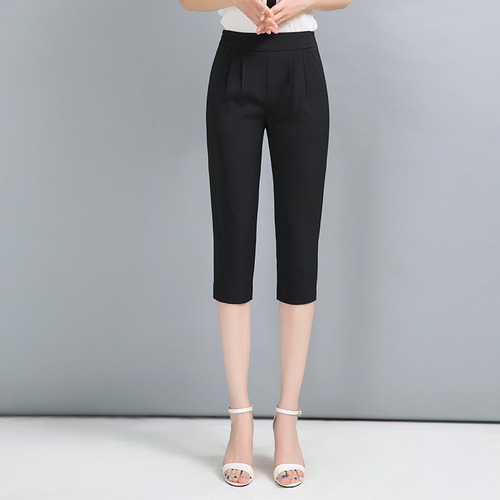 Pantalones Capri Pants De Lino Y Algodón Para Mujer
