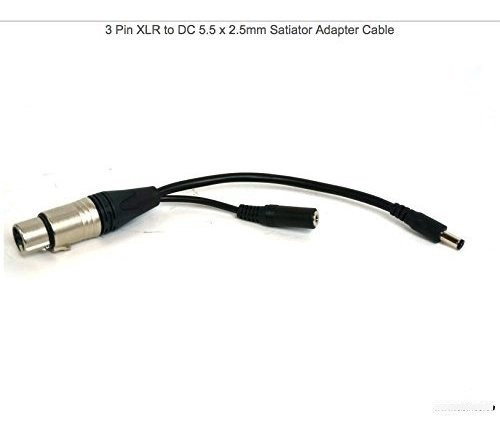 Xlr Dc 2,5 Mm Adaptador Para Ciclo Satiator Cargador