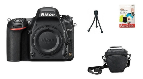 Corpo Nikon D750 Fullframe + 32gb + Bolsa + Tripé Sem Juros