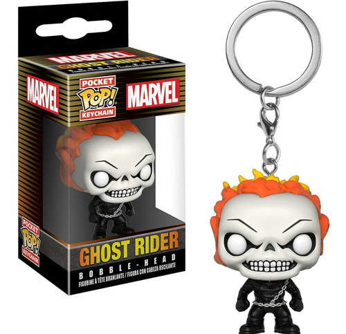 Llavero De Ghost Rider - Marvel - Cómic - Funko Pocket Pop