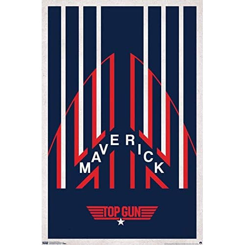 Póster De Casco Top Gun Maverick, 22.375  X 34 , Versi...