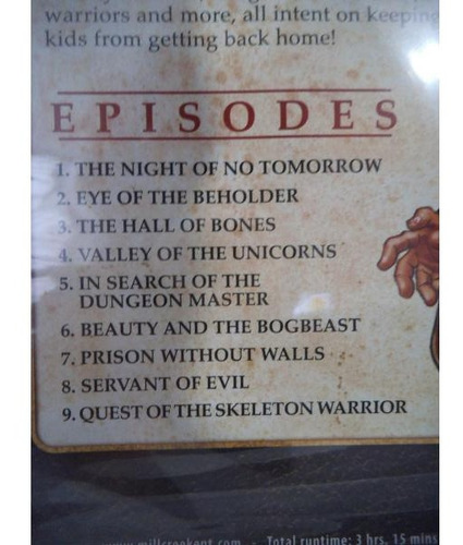 Imagen 3 de 3 de Dungeons & Dragons Animated Series Calabozos Y Dragones Dvd